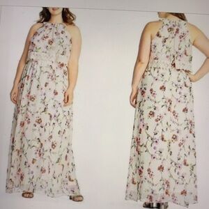 Adrianna Papell Bonita Floral Maxi Dress 22W